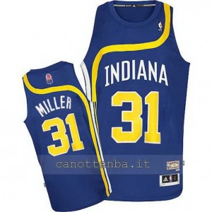 maglia reggie miller #31 indiana pacers retro blu