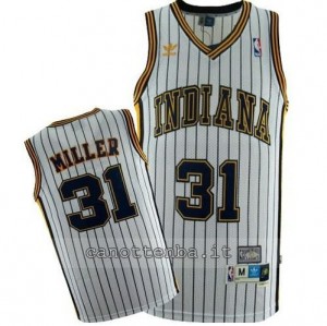 maglia reggie miller #31 indiana pacers striscia bianca