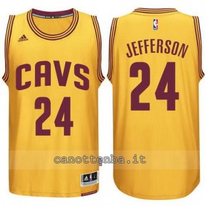 maglia richard jefferson #24 cleveland cavaliers 2014-2015 giallo