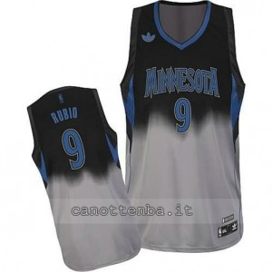 maglia ricky rubio #9 minnesota timberwolves moda fadeaway