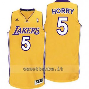 maglia robert horry #5 los angeles lakers revolution 30 giallo