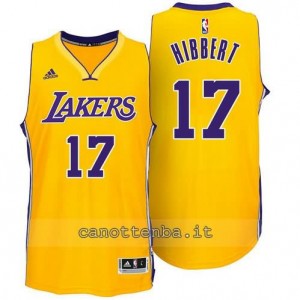 maglia roy hibbert #17 los angeles lakers giallo