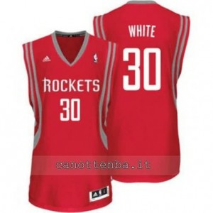 maglia royce white #30 houston rockets revolution 30 rosso