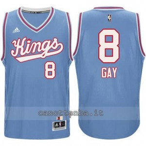 maglia rudy gay #8 sacramento kings 198#5-1986 retro