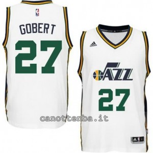 maglia rudy gobert #27 utah jazz 2014-2015 bianca