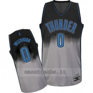 maglia russell westbrook #0 oklahoma city thunder moda nero