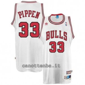 maglia scottie pippen #33 chicago bulls retro bianca