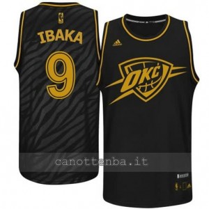 maglia serge ibaka #9 oklahoma city thunder moda nero