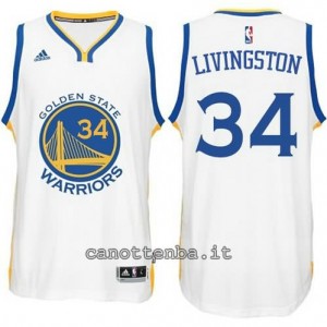 maglia shaun livingston #34 golden state warriors 2014-2015 bianca
