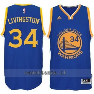 maglia shaun livingston #34 golden state warriors 2014-2015 blu
