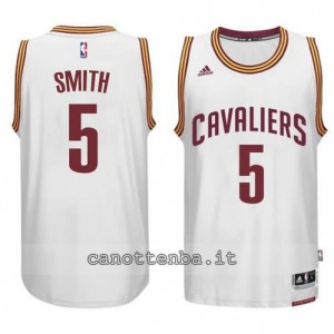 maglia smith #5 cleveland cavaliers 2014-2015 bianca