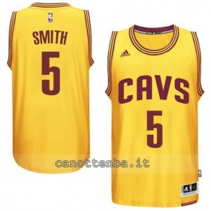 maglia smith #5 cleveland cavaliers 2014-2015 giallo