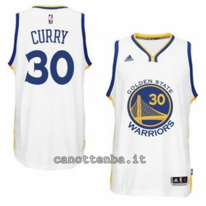 maglia stephen curry #30 golden state warriors 2014-2015 bianca