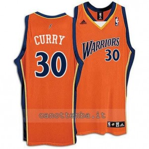 maglia stephen curry #30 golden state warriors arancia