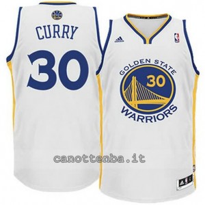 maglia stephen curry #30 golden state warriors revolution 30 bianca