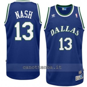 maglia steve nash #13 dallas mavericks swingman blu