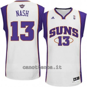 maglia steve nash #13 phoenix suns revolution 30 bianca