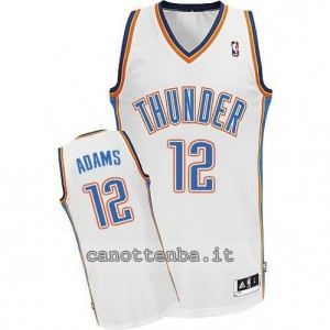 maglia steven adams #12 oklahoma city thunder revolution 30 bianca