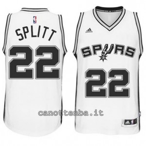 maglia tiago splitter #22 san antonio spurs 2014-2015 bianca