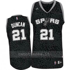 maglia tim duncan #21 san antonio spurs leopard