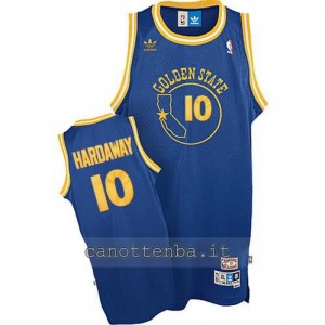 maglia tim hardaway #10 golden state warriors soul blu