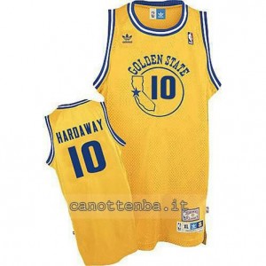maglia tim hardaway #10 golden state warriors soul giallo