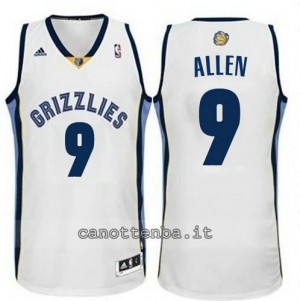 maglia tony allen #9 memphis grizzlies revolution 30 bianca