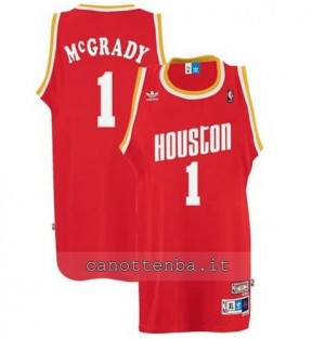 maglia tracy McGrady #1 houston rockets soul rosso