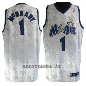 maglia tracy McGrady #1 orlando magic stella bianca