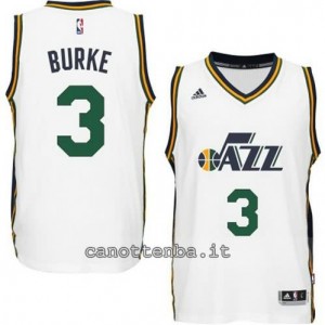 maglia trey burke #3 utah jazz 2014-2015 bianca