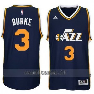 maglia trey burke #3 utah jazz 2014-2015 blu