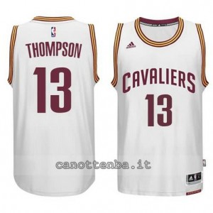 maglia tristan thompson #13 cleveland cavaliers 2014-2015 bianca