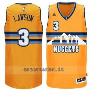 maglia ty lawson #3 denver nuggets 2014-2015 giallo