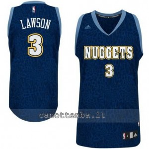 maglia ty lawson #3 denver nuggets leopard