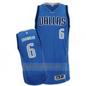 maglia tyson chandler #6 dallas mavericks revolution 30 blu