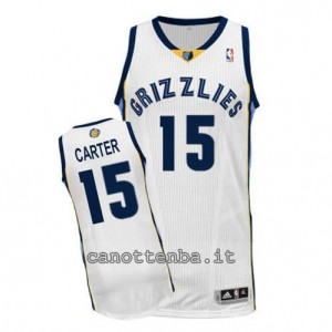 maglia vince carter #15 memphis grizzlies revolution 30 bianca