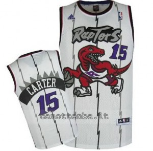 maglia vince carter #15 toronto raptors soul bianca