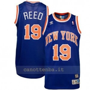 maglia willis reed #19 new york knicks classico blu