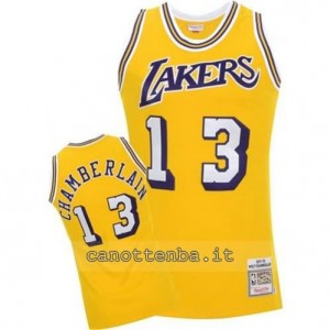 maglia wilt chamberlain #13 los angeles lakers 1971-1972 retro