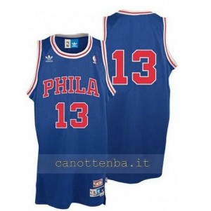 maglia wilt chamberlain #13 philadelphia 76ers soul blu