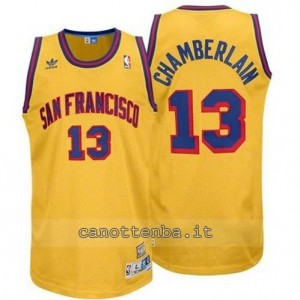 maglia wilt chamberlain #13 san francisco classico giallo