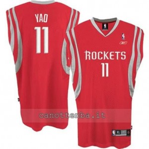 maglia yao ming #11 houston rockets swingman rosso