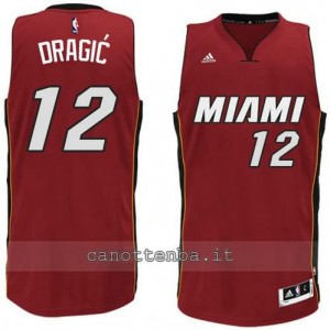 maglia zoran dragic #12 miami heat 2014-2015 rosso