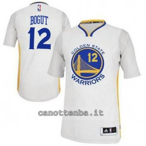maglietta andrew bogut #12 golden state warriors 2014-2015 bianca
