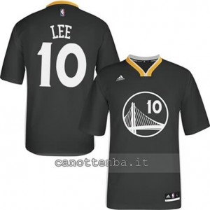 maglietta david lee #10 golden state warriors 2014-2015 nero