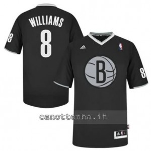 maglietta deron williams #8 brooklyn nets nero