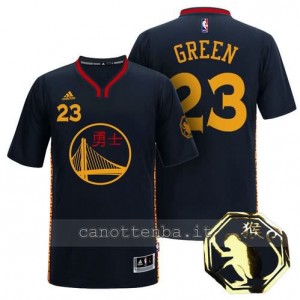 maglietta draymond green #23 golden state warriors cinese 2016 nero