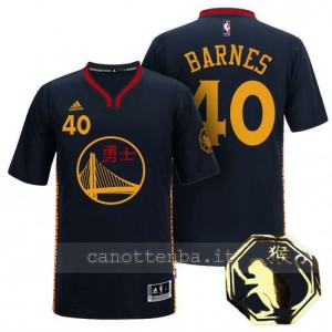 maglietta harrison barnes #40 golden state warriors cinese 2016 nero