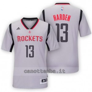 maglietta james harden #13 houston rockets 2015-2016 grigio