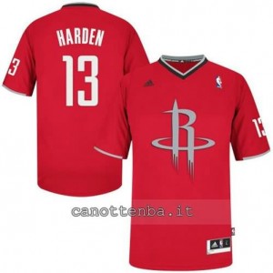 maglietta james harden #13 houston rockets natale 2013 rosso